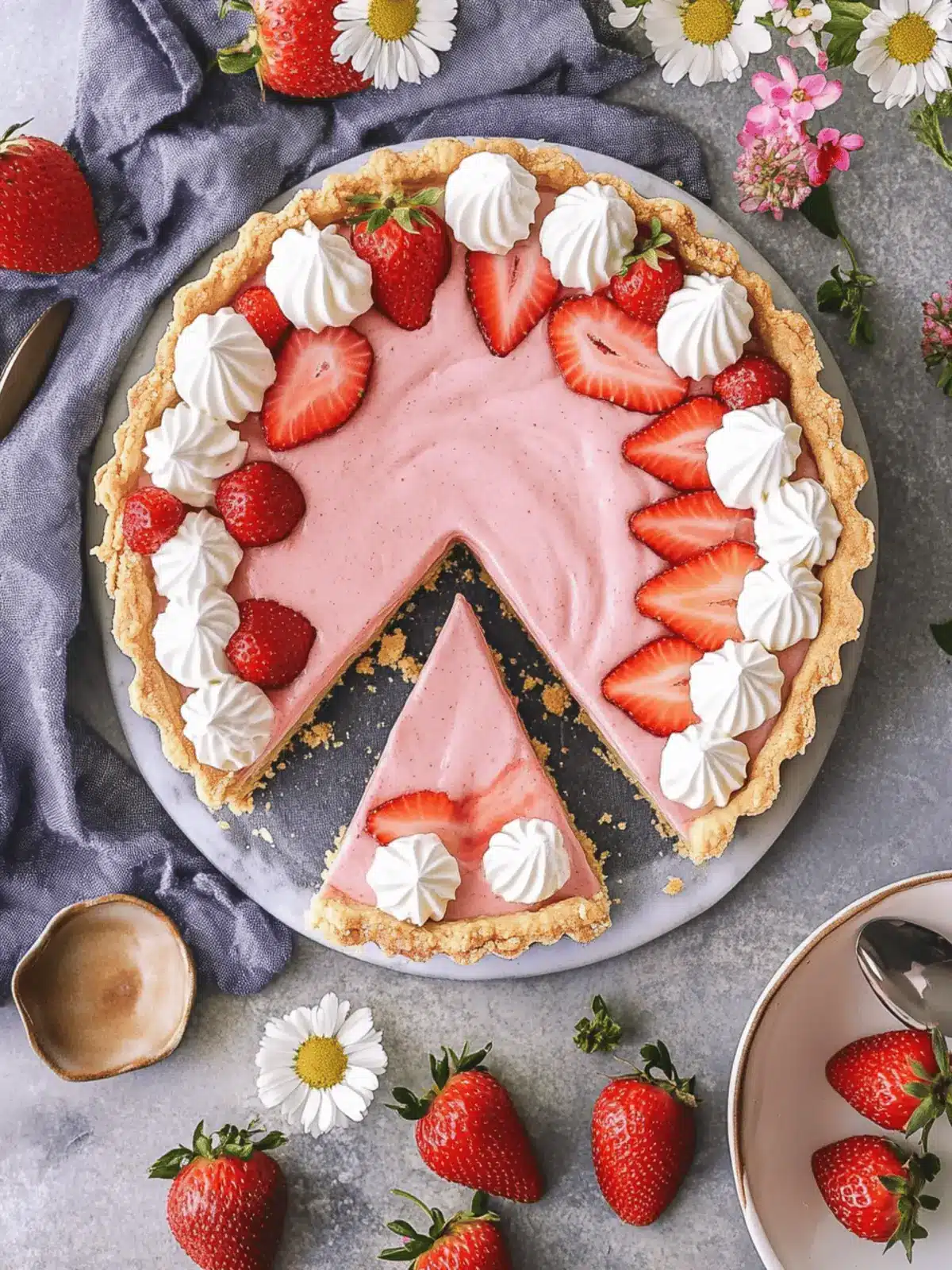 Whipped Strawberry Tart