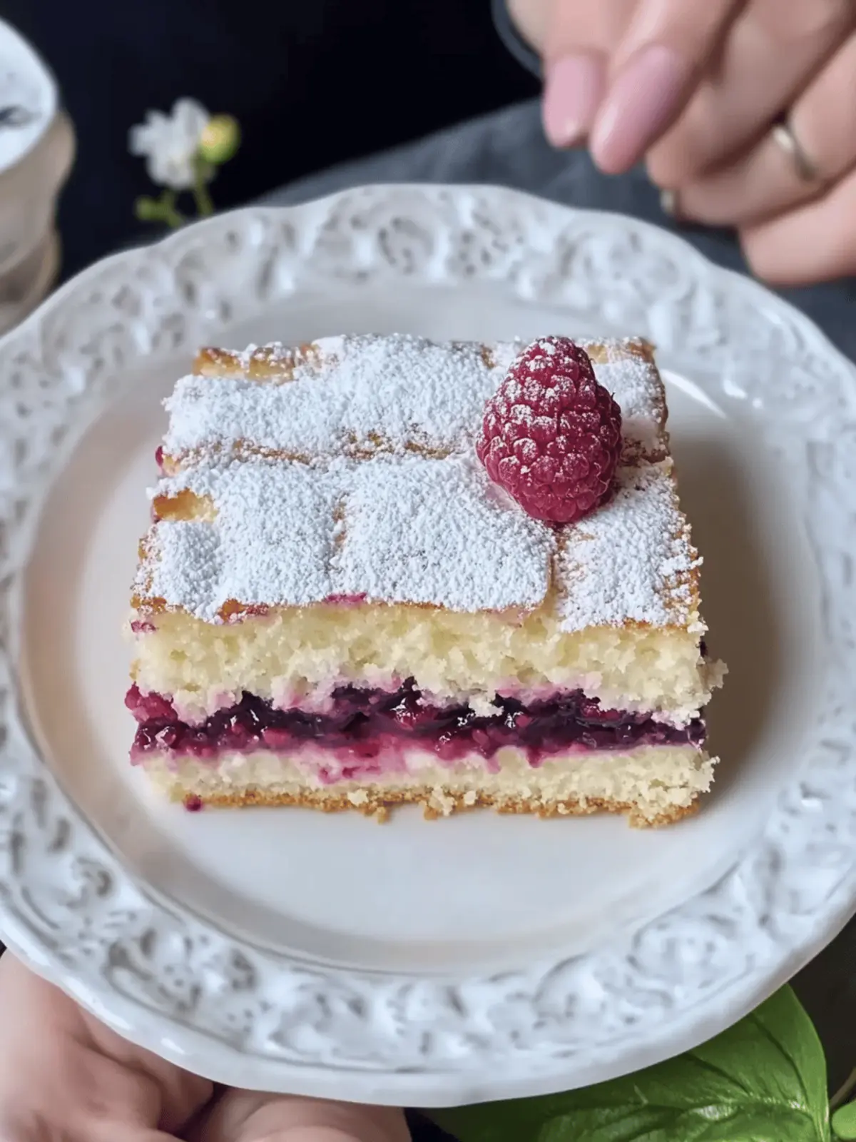 Luscious Vanilla Custard Cake with Berry Filling Delight 3 Vanilla Custard Cake with Berry Filling