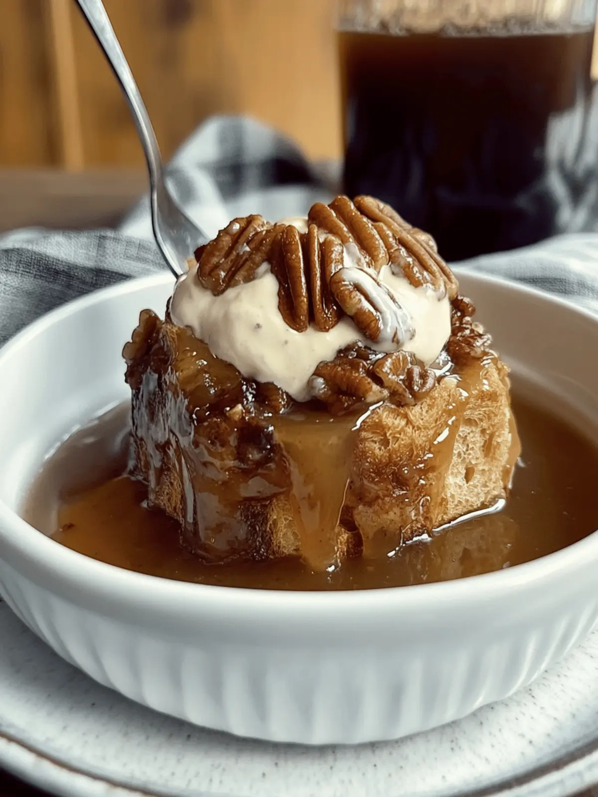 Toasted Pecan Croissant Bread Puddings for Two: Decadent Bliss 4 Toasted Pecan Croissant Bread Puddings for Two