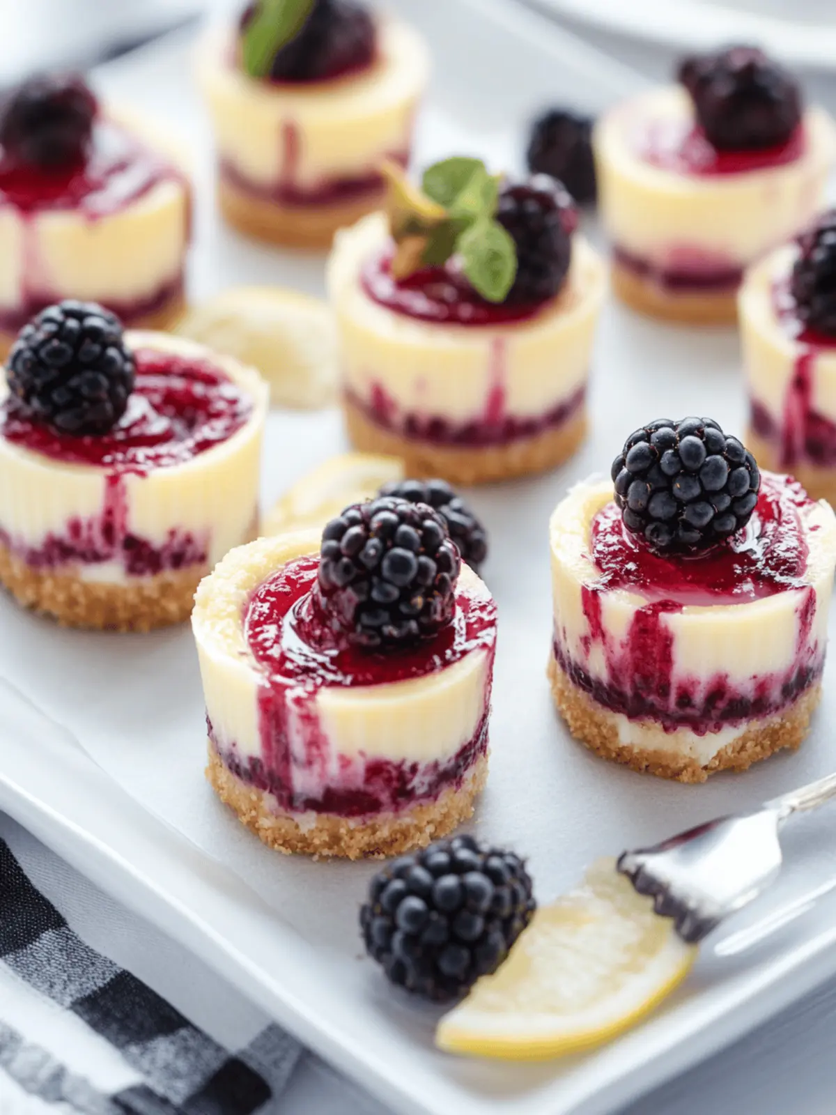 Lemon Berry Swirl Mini Cheesecakes That Brighten Your Day 4 Lemon Berry Swirl Mini Cheesecakes