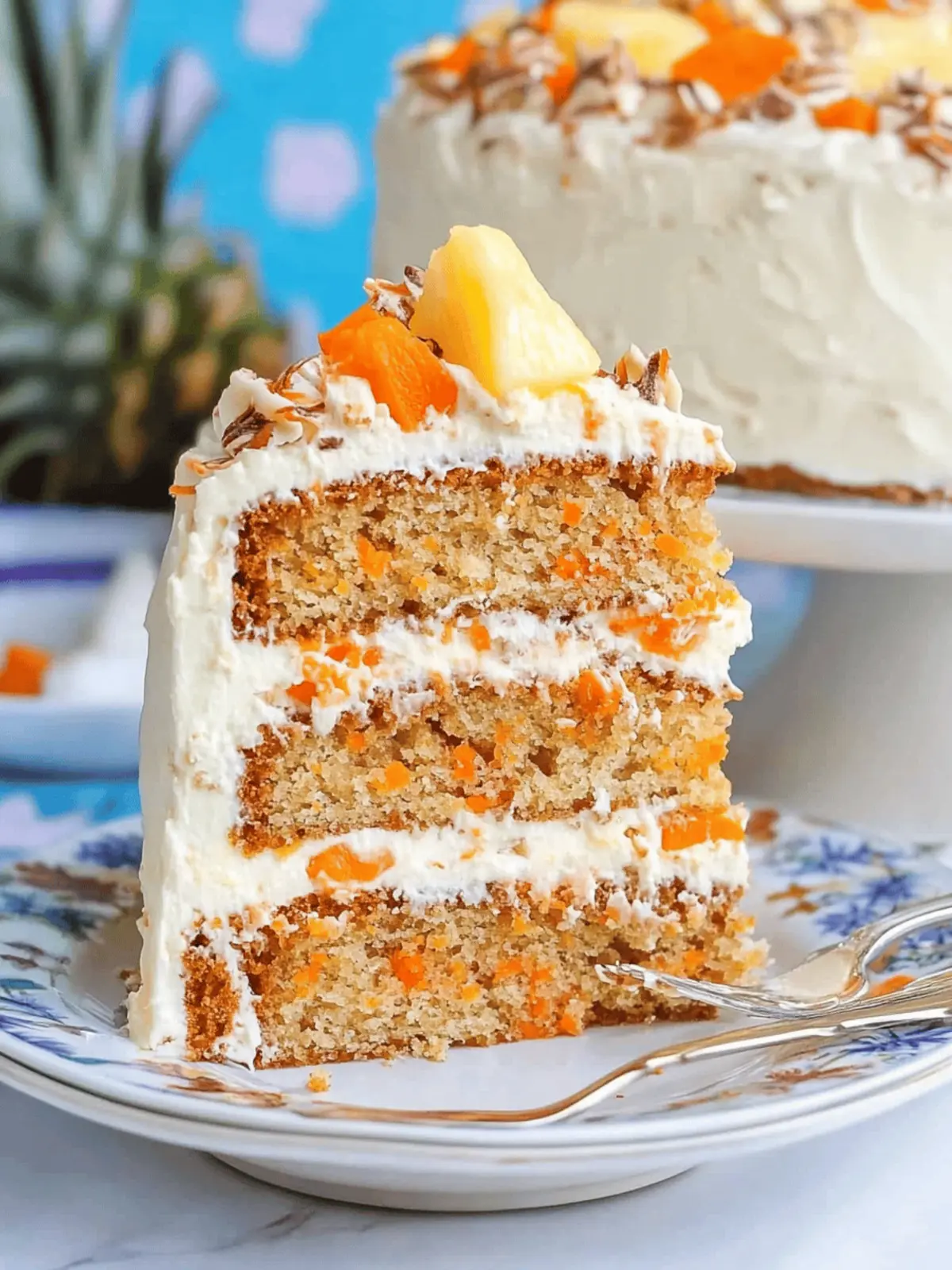 Tropical Pineapple Carrot Cream Cake You’ll Crave Constantly 2 Pineapple Carrot Cream Cake