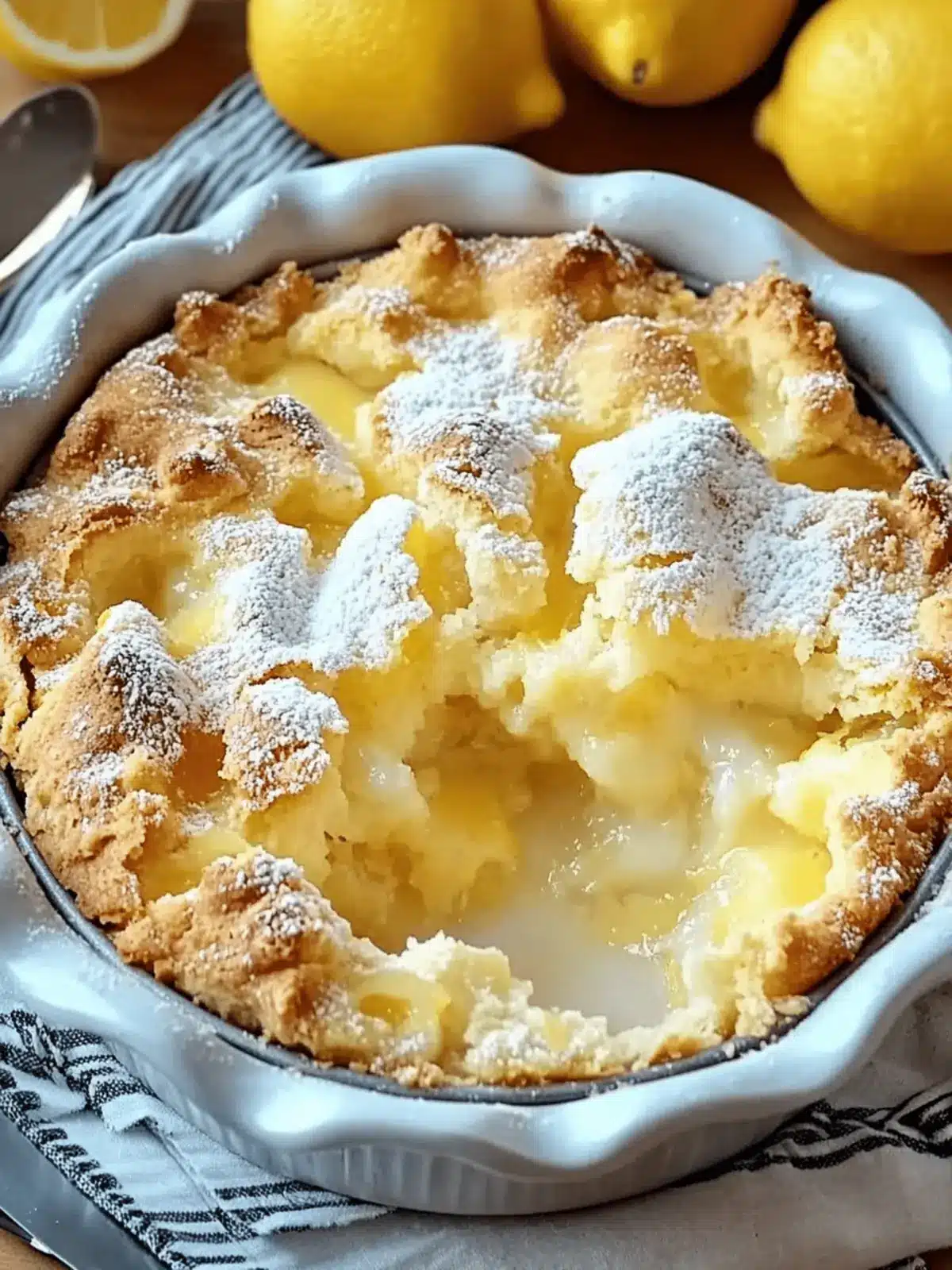 Magic Lemon Cobbler: Effortlessly Sweet Summer Bliss 4 Magic Lemon Cobbler