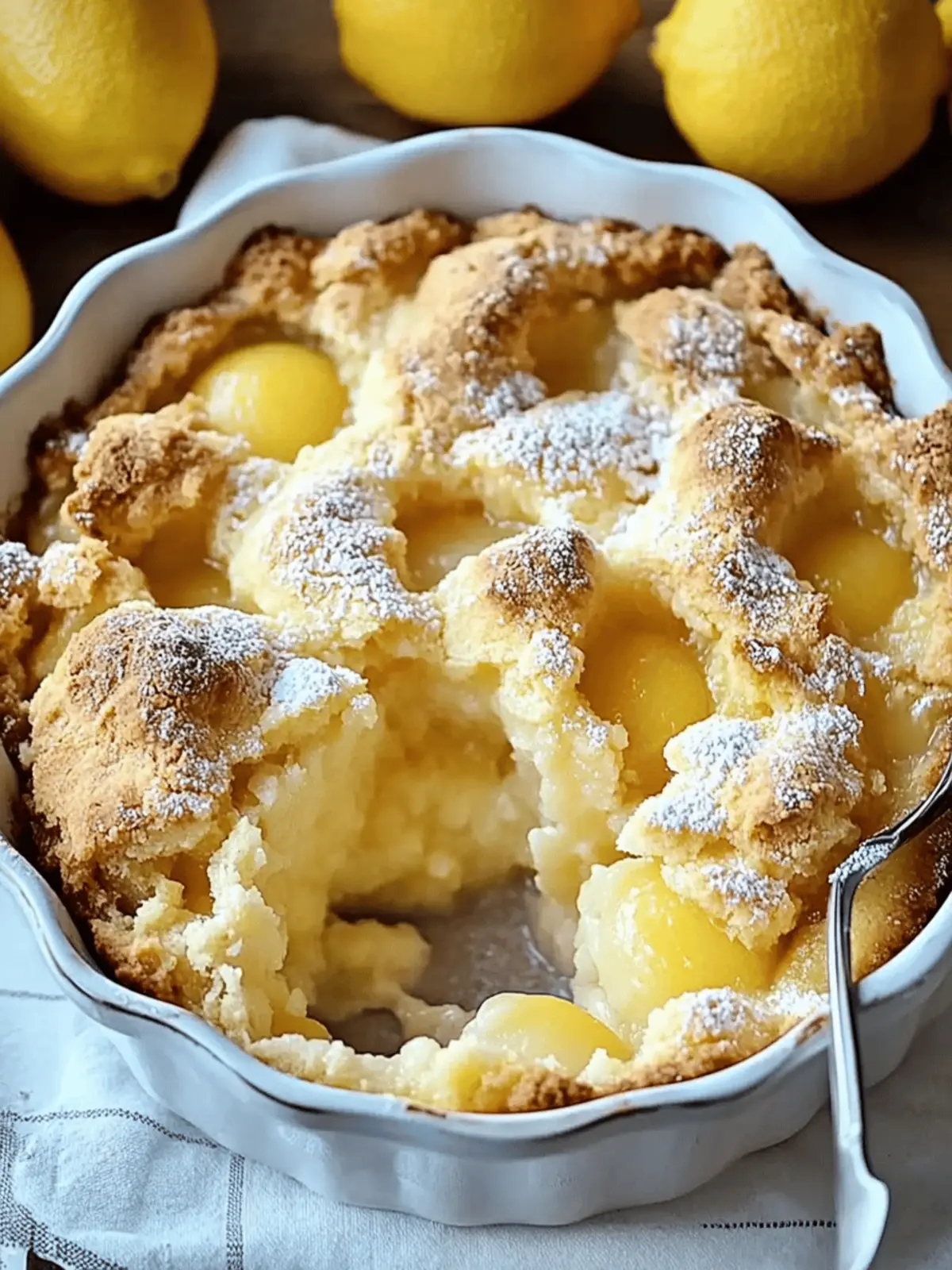 Magic Lemon Cobbler: Effortlessly Sweet Summer Bliss 3 Magic Lemon Cobbler