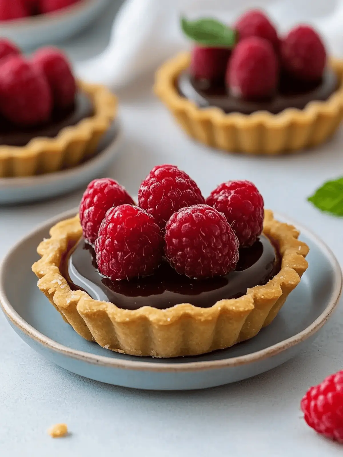 Irresistible Mini Chocolate Raspberry Tarts for Sweet Indulgence 3 Mini Chocolate Raspberry Tarts