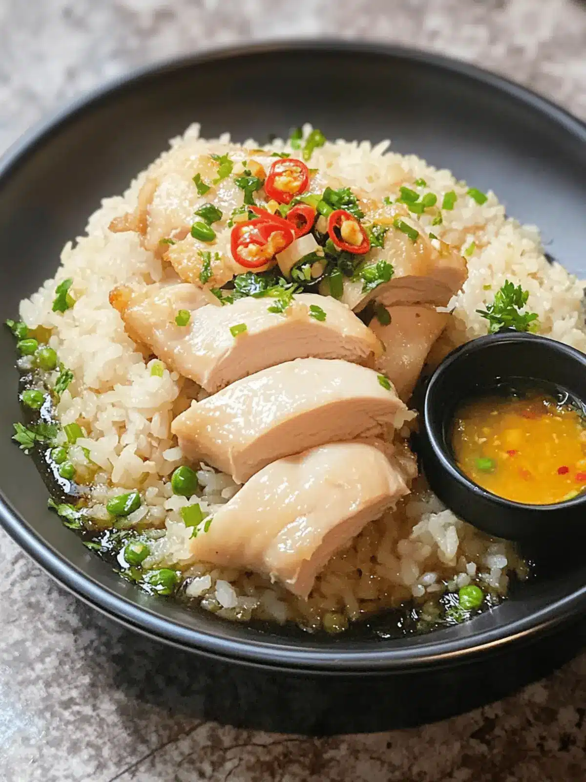 Easy Hainanese Chicken Rice with Tender Thighs - Delicious Comfort